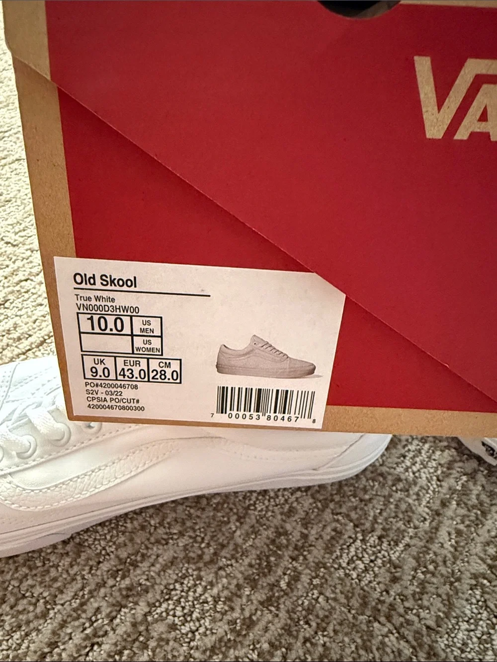 Vans Old Skool White Sneakers
